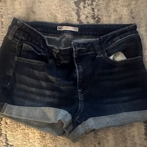 SO Women's Deep Blue Jean Shorts